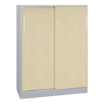 C+P Flügeltürenschrank Asisto 800 x 1.310 x 435 mm (B x H x T) schwarzgrau