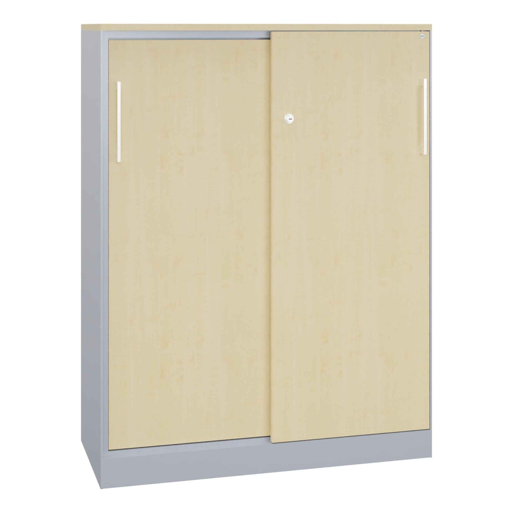 C+P Flügeltürenschrank Asisto 800 x 1.310 x 435 mm (B x H x T) schwarzgrau