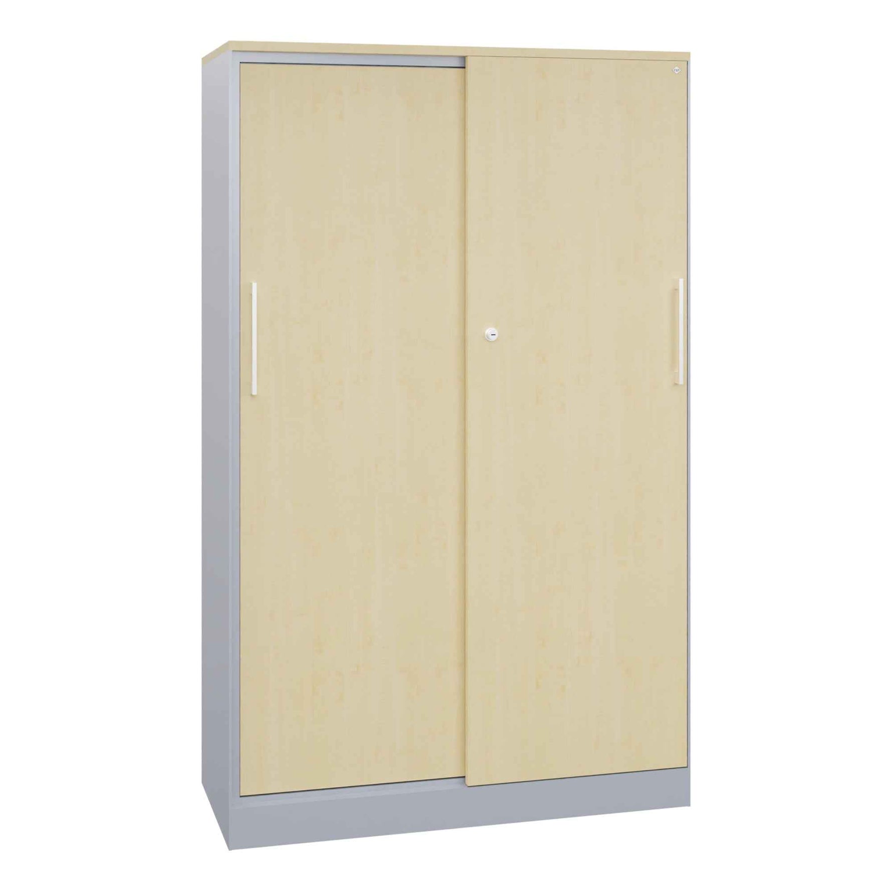 C+P Flügeltürenschrank Asisto 800 x 1.310 x 435 mm (B x H x T) schwarzgrau