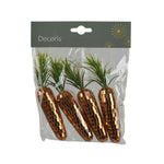 DECORIS Dekorationsfigur Karotten 4 St./Pack.