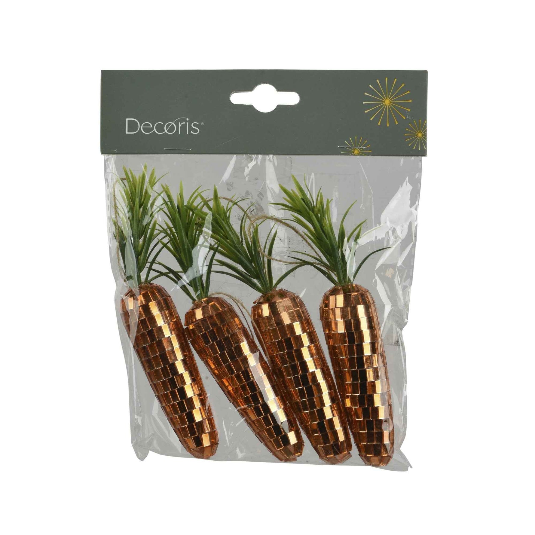 DECORIS Dekorationsfigur Karotten 4 St./Pack.
