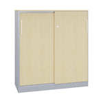 C+P Flügeltürenschrank Asisto 800 x 1.310 x 435 mm (B x H x T) schwarzgrau