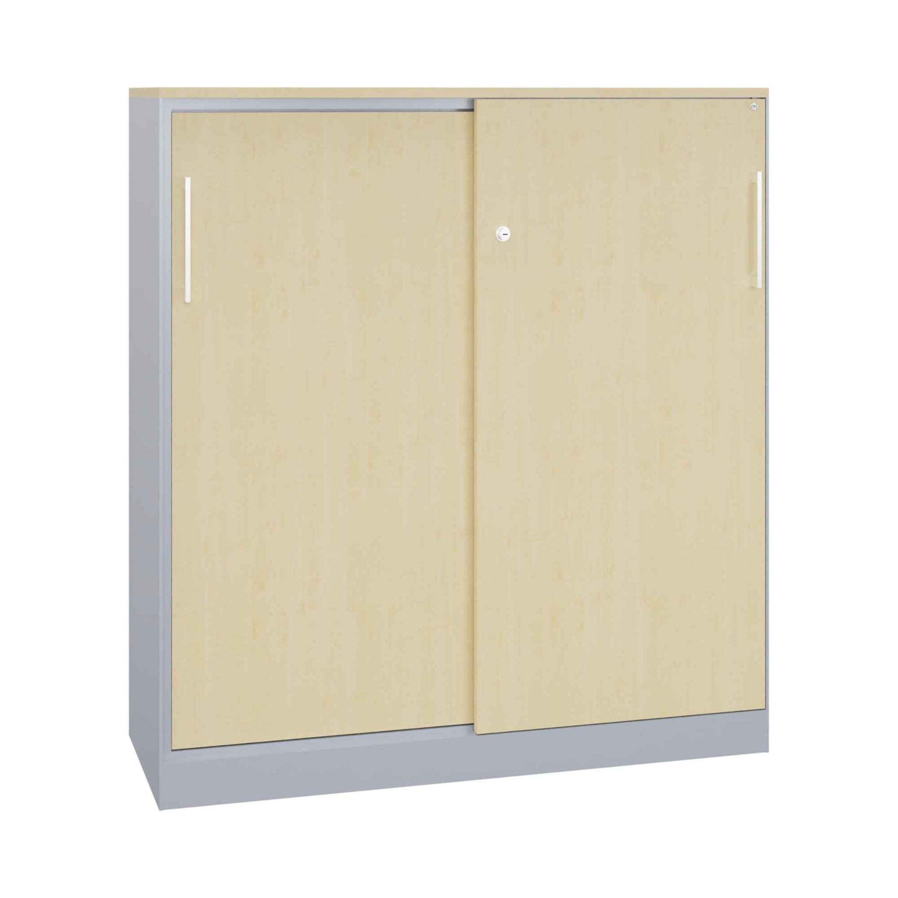 C+P Flügeltürenschrank Asisto 800 x 1.310 x 435 mm (B x H x T) schwarzgrau
