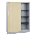 C+P Flügeltürenschrank Asisto 800 x 1.310 x 435 mm (B x H x T) schwarzgrau