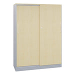 C+P Flügeltürenschrank Asisto 800 x 1.310 x 435 mm (B x H x T) schwarzgrau
