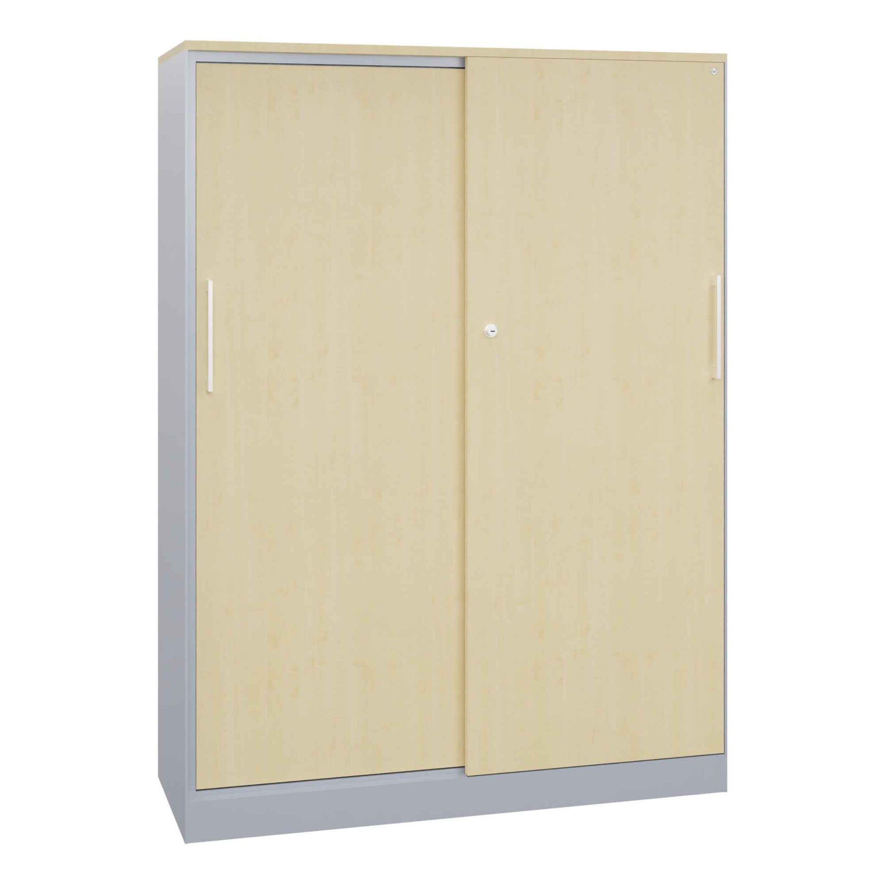 C+P Flügeltürenschrank Asisto 800 x 1.310 x 435 mm (B x H x T) schwarzgrau