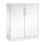 C+P Flügeltürenschrank Asisto 800 x 1.310 x 435 mm (B x H x T) schwarzgrau