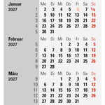 rido/idé Tischkalender 2027