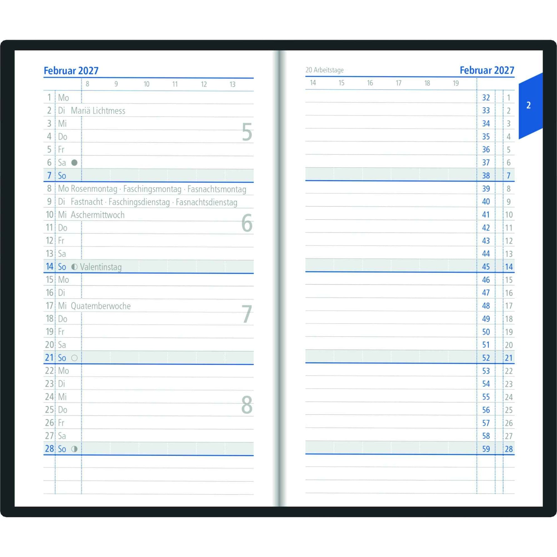 ZETTLER Taschenkalender 520 2027