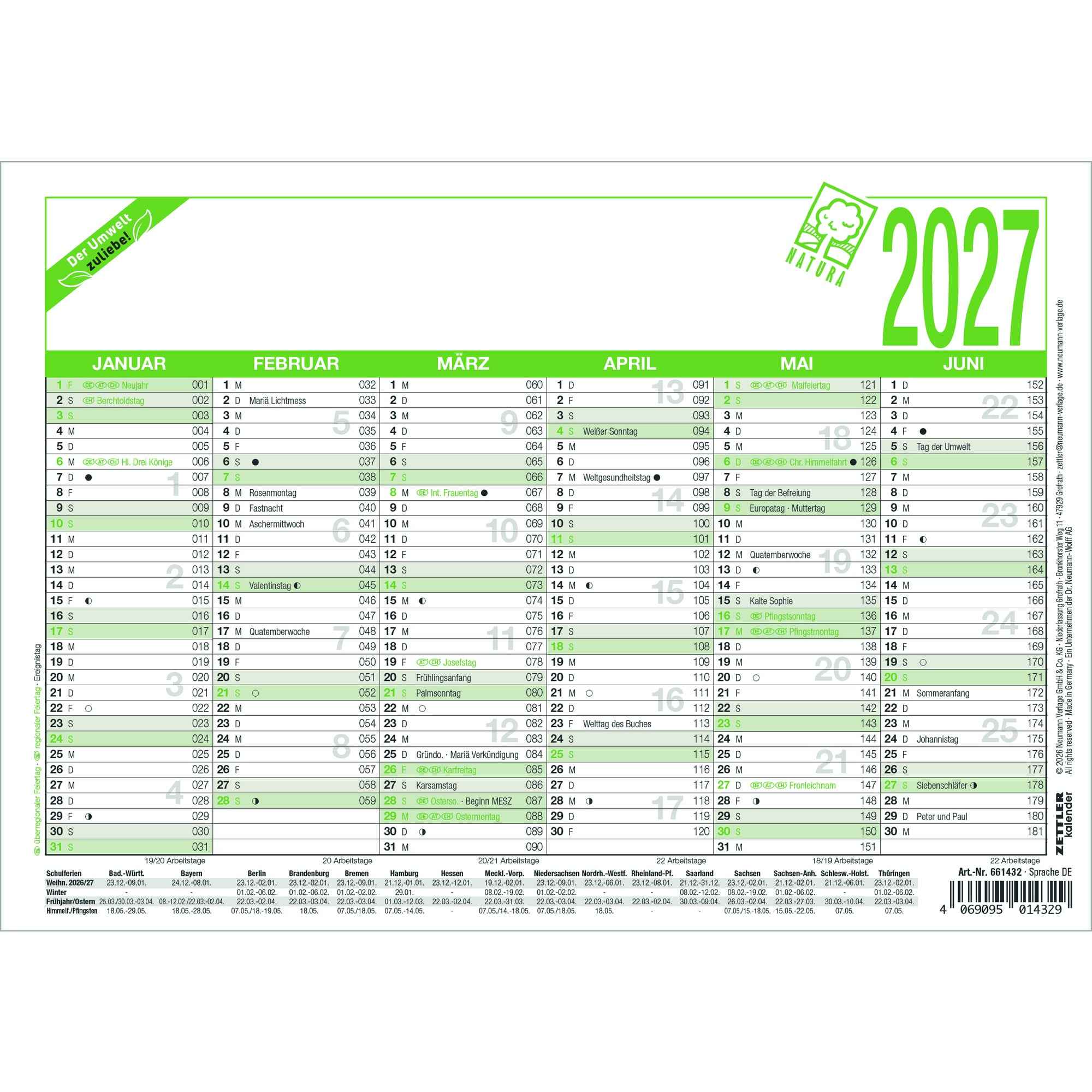 ZETTLER Tafelkalender 904 2027