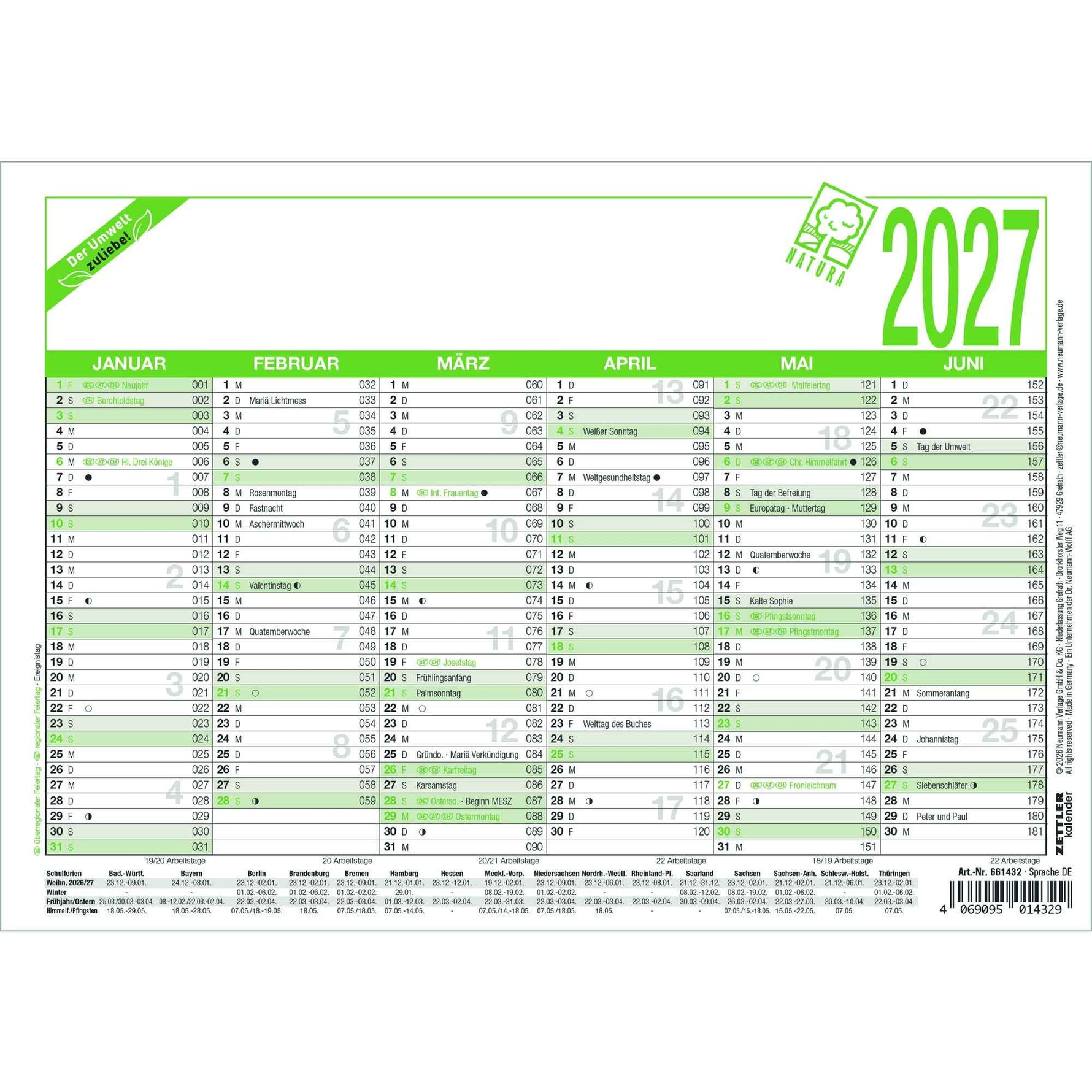 ZETTLER Tafelkalender 904 2027