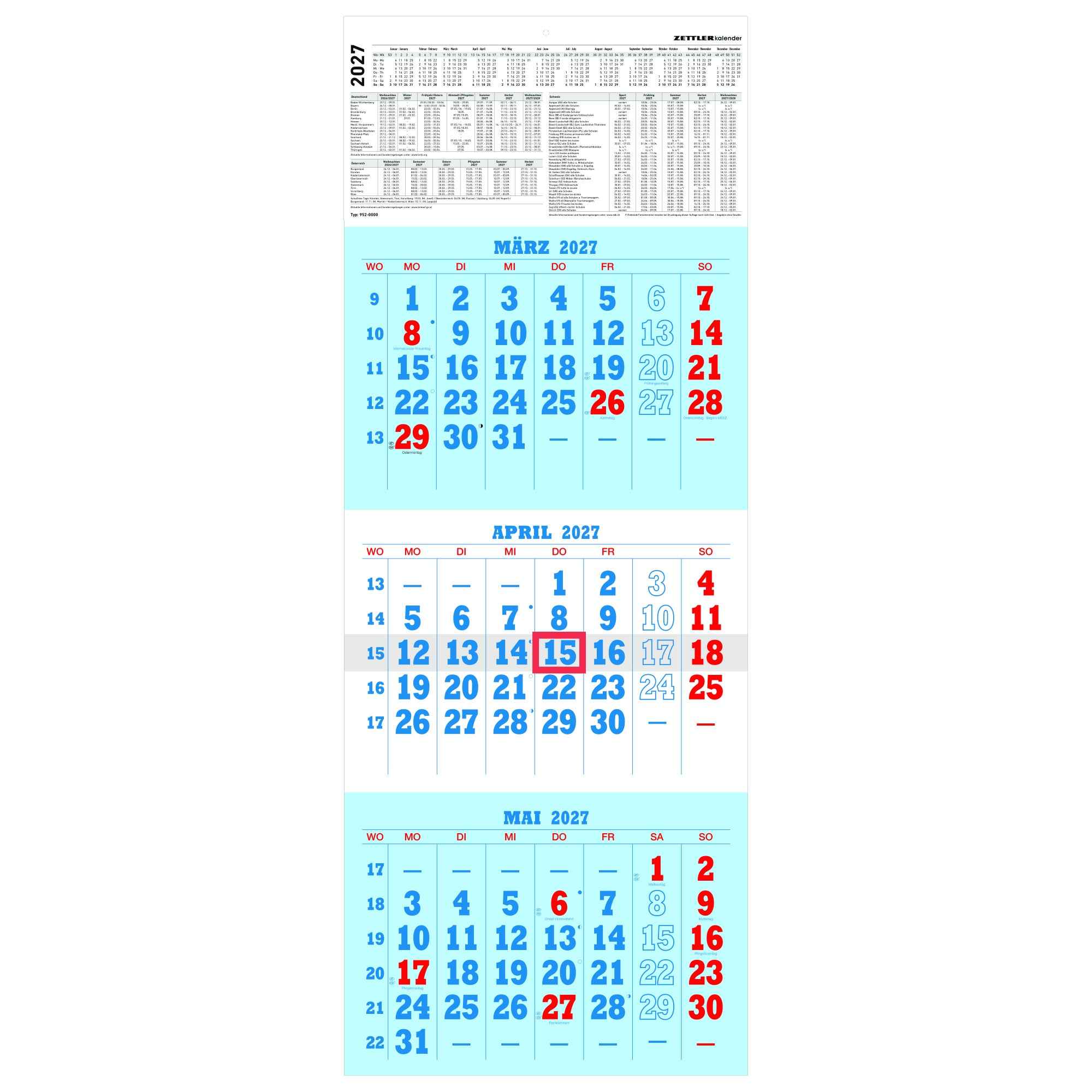 ZETTLER Wandkalender 2027