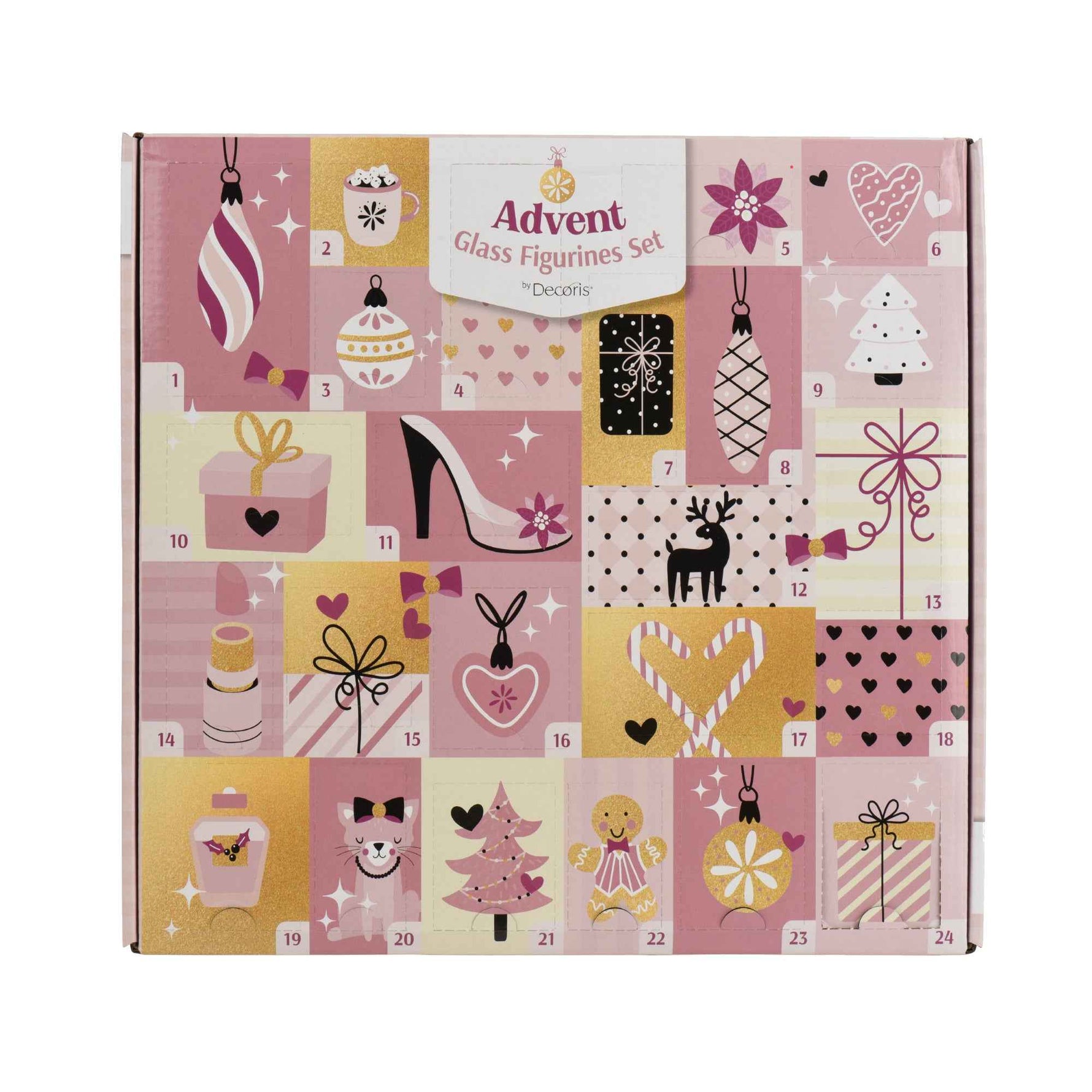 DECORIS Adventskalender Christbaumschmuck