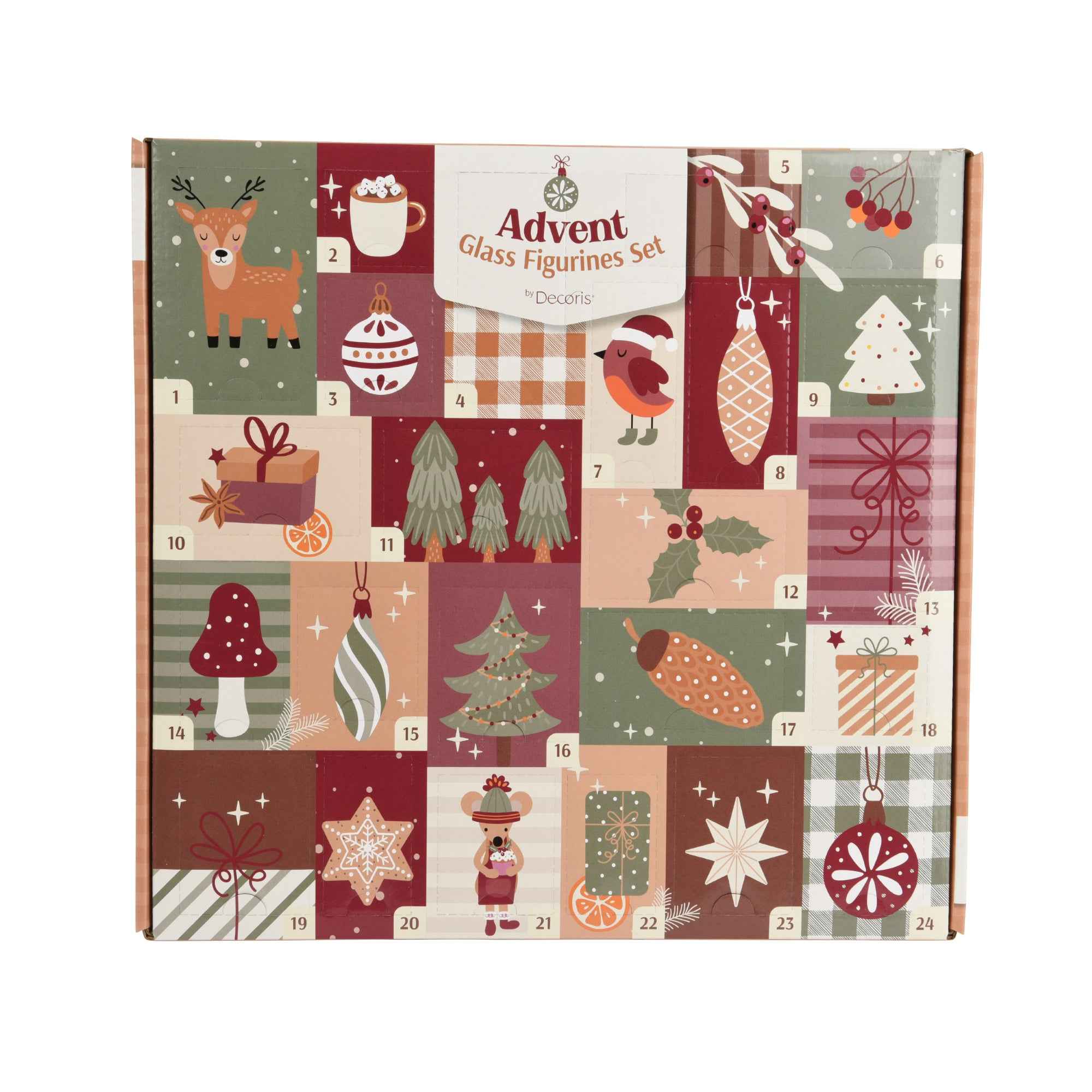 DECORIS Adventskalender Christbaumschmuck