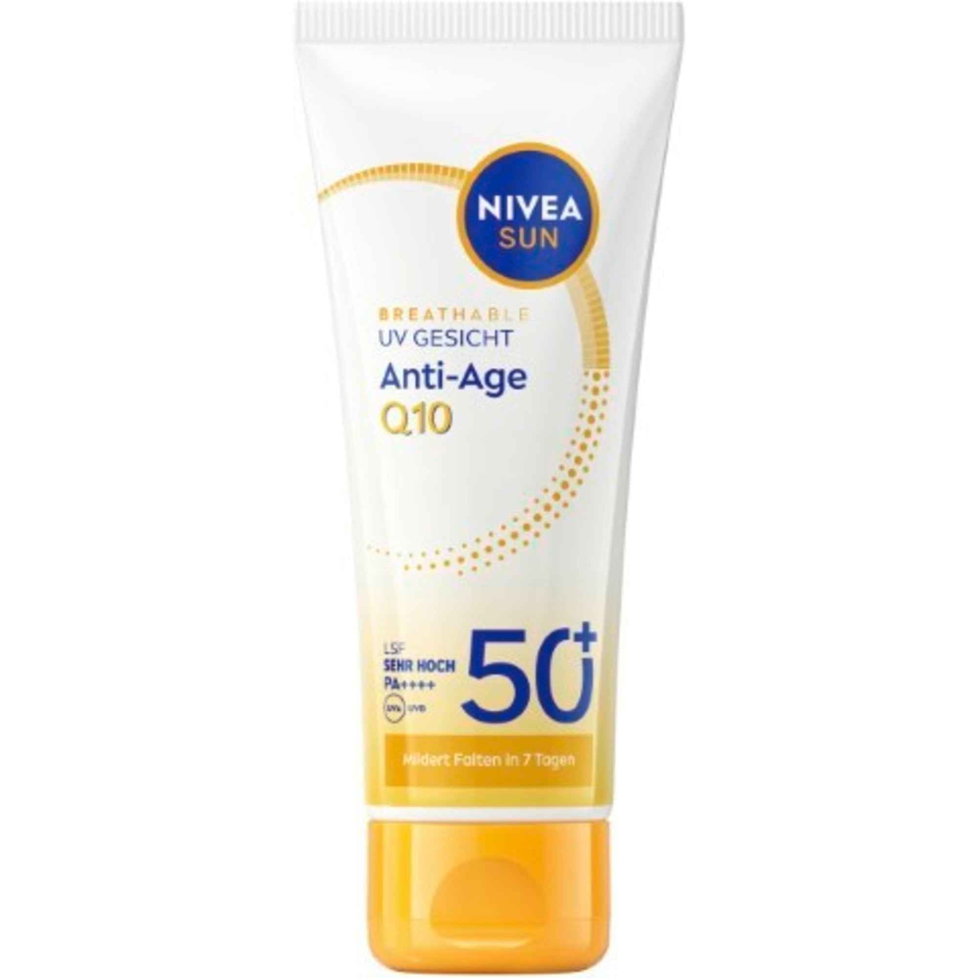 NIVEA SUN Sonnenschutzmittel UV Gesicht Anti-Age Q10