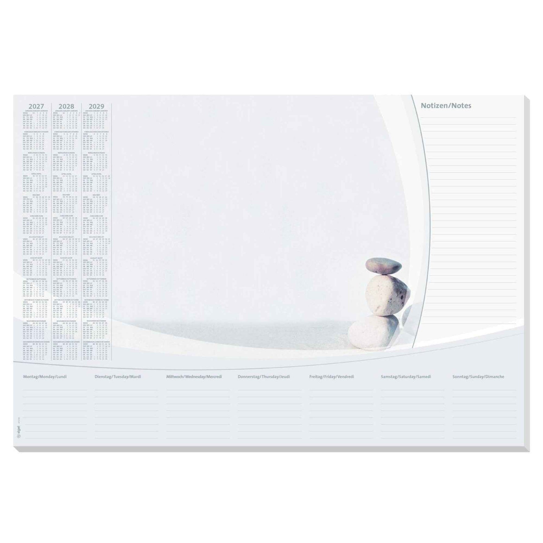 SIGEL Schreibunterlage Harmony mit Kalender 3 Jahre