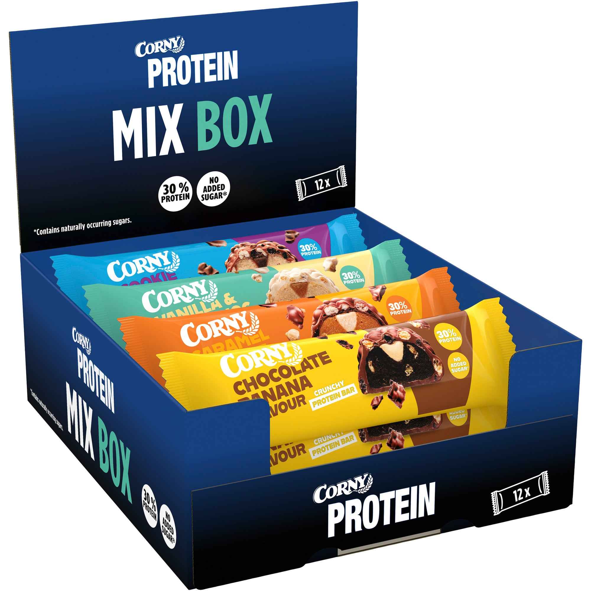 Corny Proteinriegel Crunchy Mix 12 x 45 g/Pack.