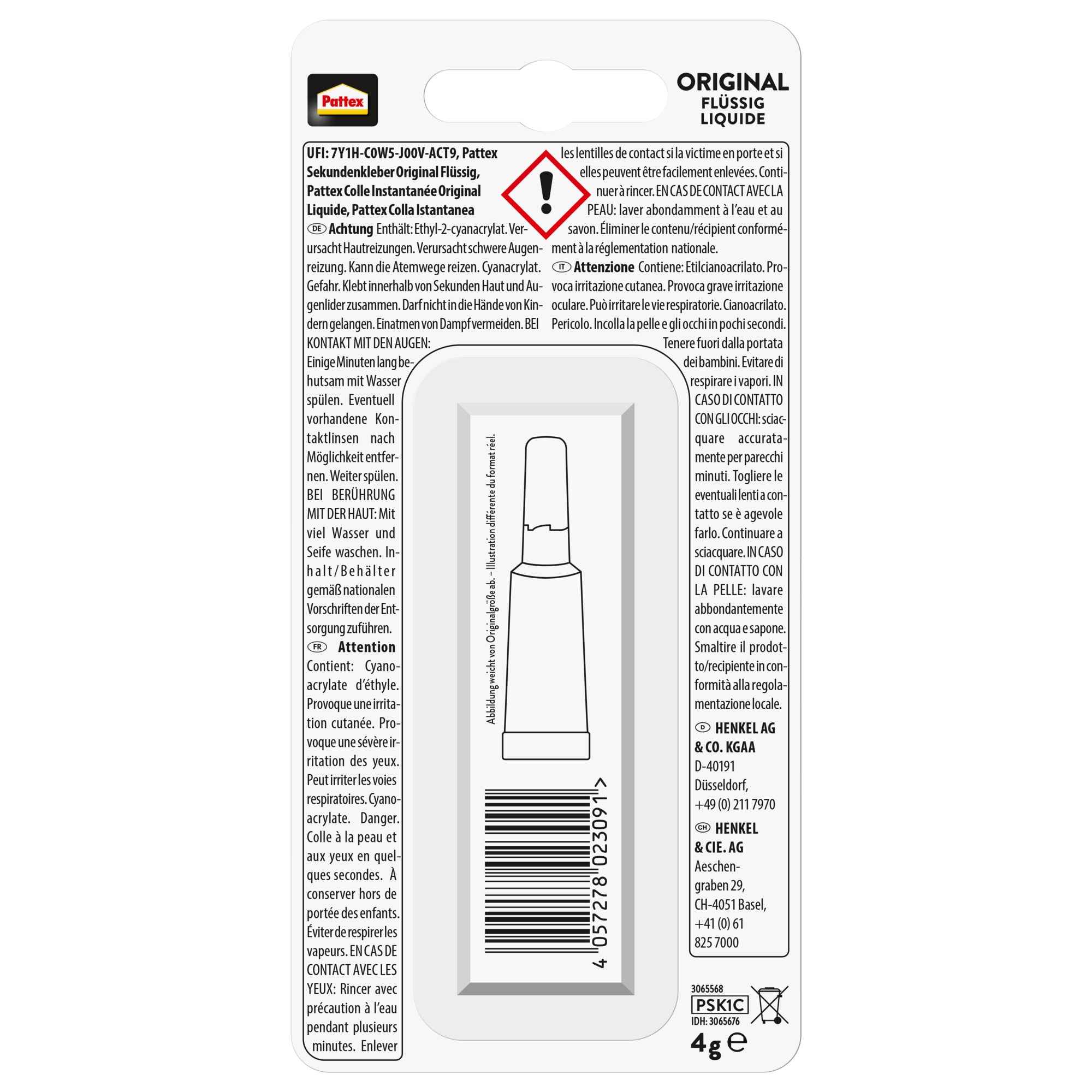 Pattex Sekundenkleber Original