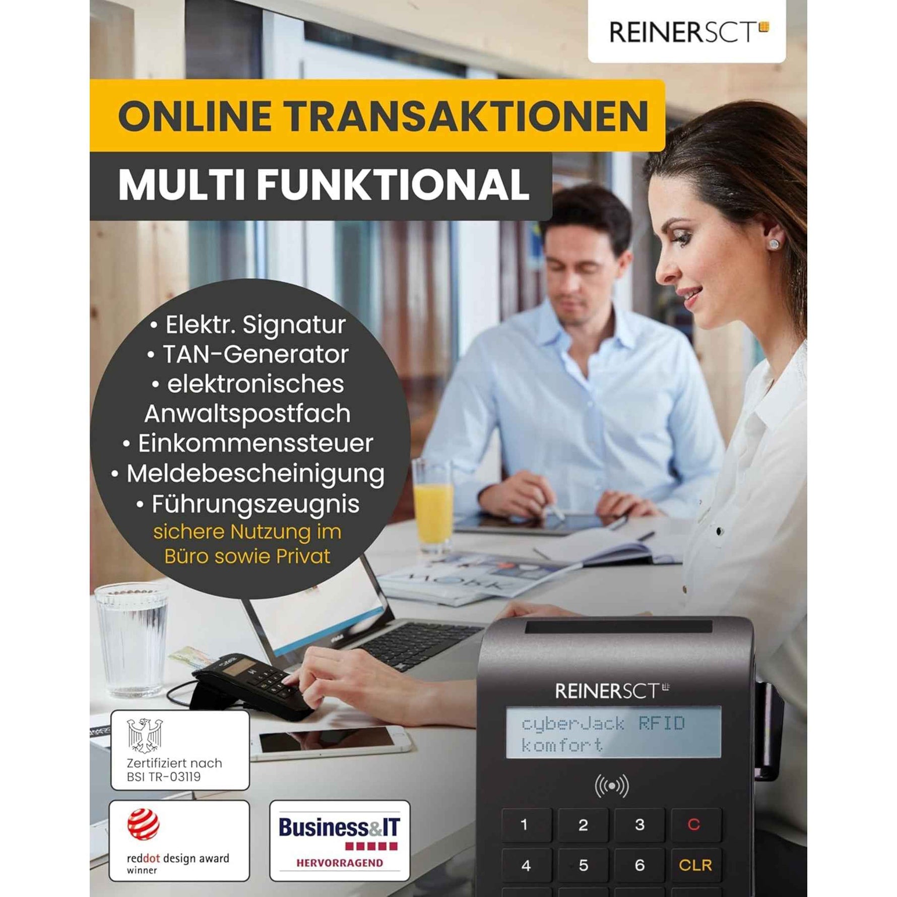 Personalausweisleser cyberJack® RFID komfort