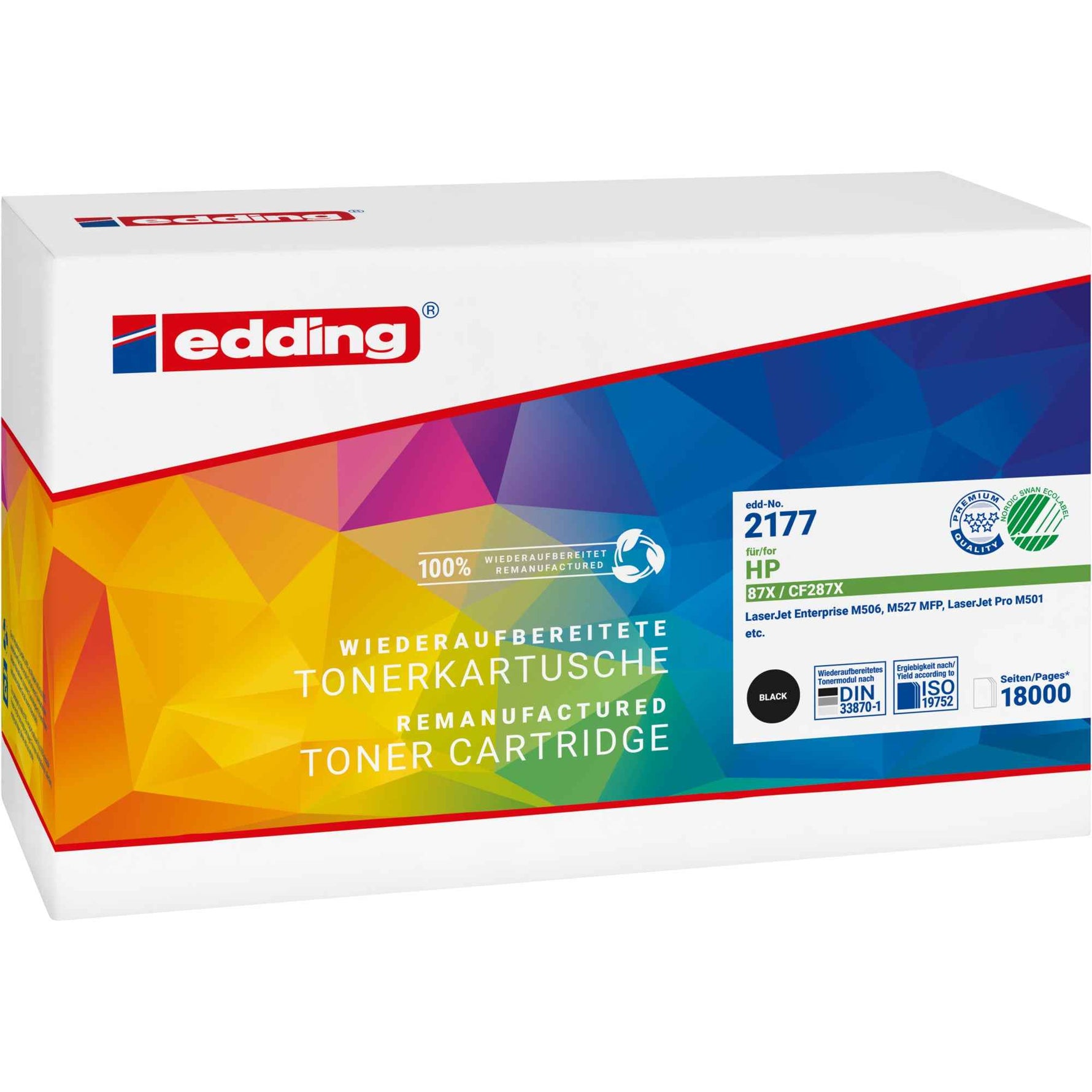 edding Toner schwarz Kompatibel mit HP 87X