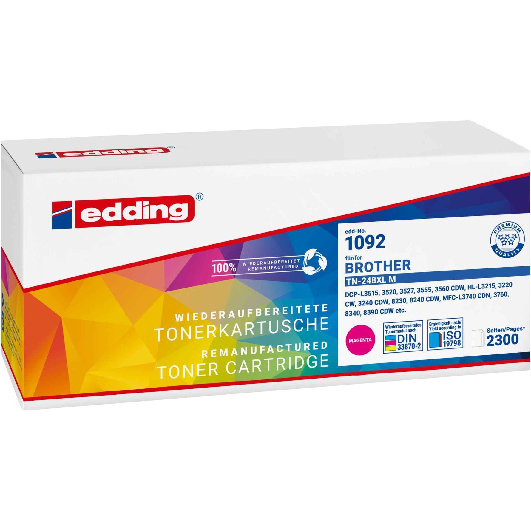 edding Toner Kompatibel mit Brother TN-248XLY gelb