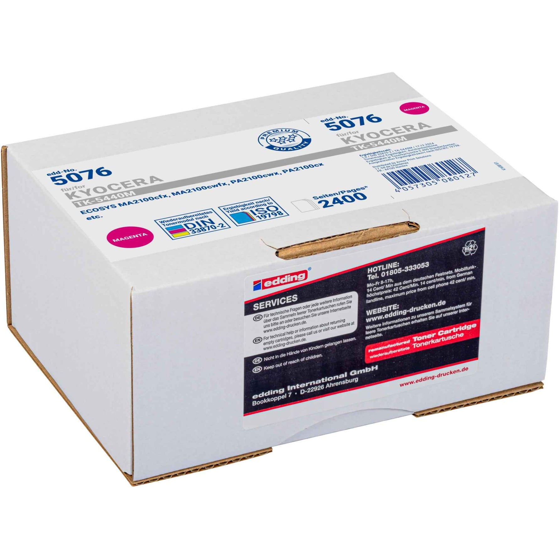 edding Toner Kompatibel mit KYOCERA TK-5440Y gelb