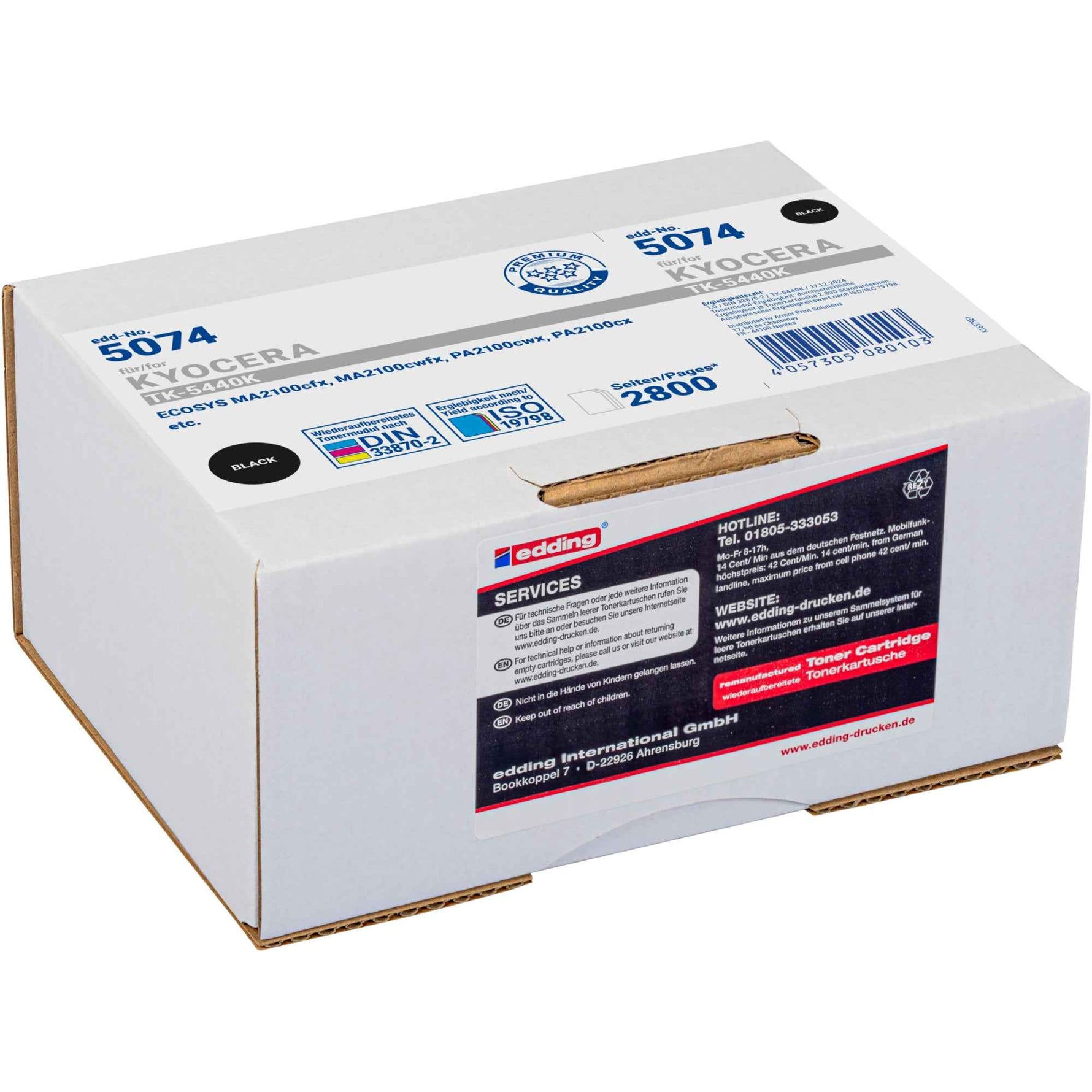 edding Toner Kompatibel mit KYOCERA TK-5440Y gelb