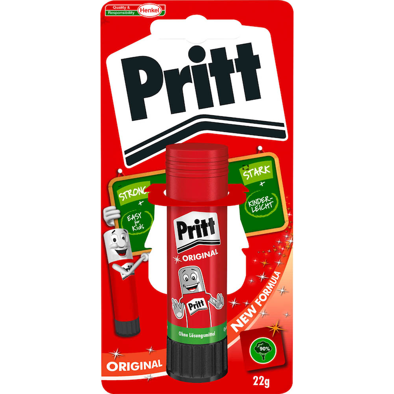 Pritt Klebestift Original 22 g – Der Klassiker für sauberes und zuverlässiges Kleben - Wiepa Bürofachpartner