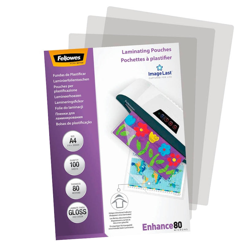 Fellowes ImageLast Laminierfolien A4 – 80 µm Premium-Schutz (100 Stück) - Wiepa Bürofachpartner
