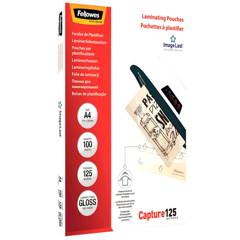 Fellowes® Laminierfolie ImageLast™ Capture 125 – DIN A4 (100 Stück) - Wiepa Bürofachpartner