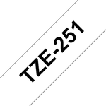 Brother TZe-251 Schriftband – 24 mm, Schwarz auf Weiß - Wiepa Bürofachpartner