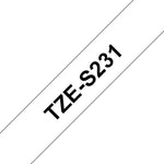 Brother Schriftband-Kassette TZe-S231 – Extra-stark klebend für höchste Ansprüche – Produktbild 3