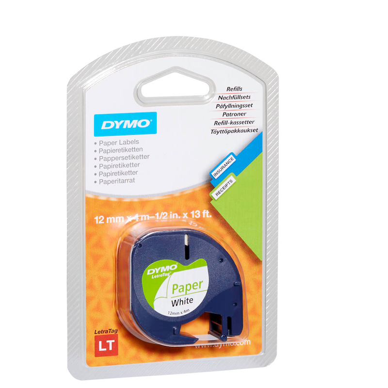 DYMO® LetraTag® Schriftbandkassette (12 mm) – Die nachhaltige Lösung – Produktbild 5