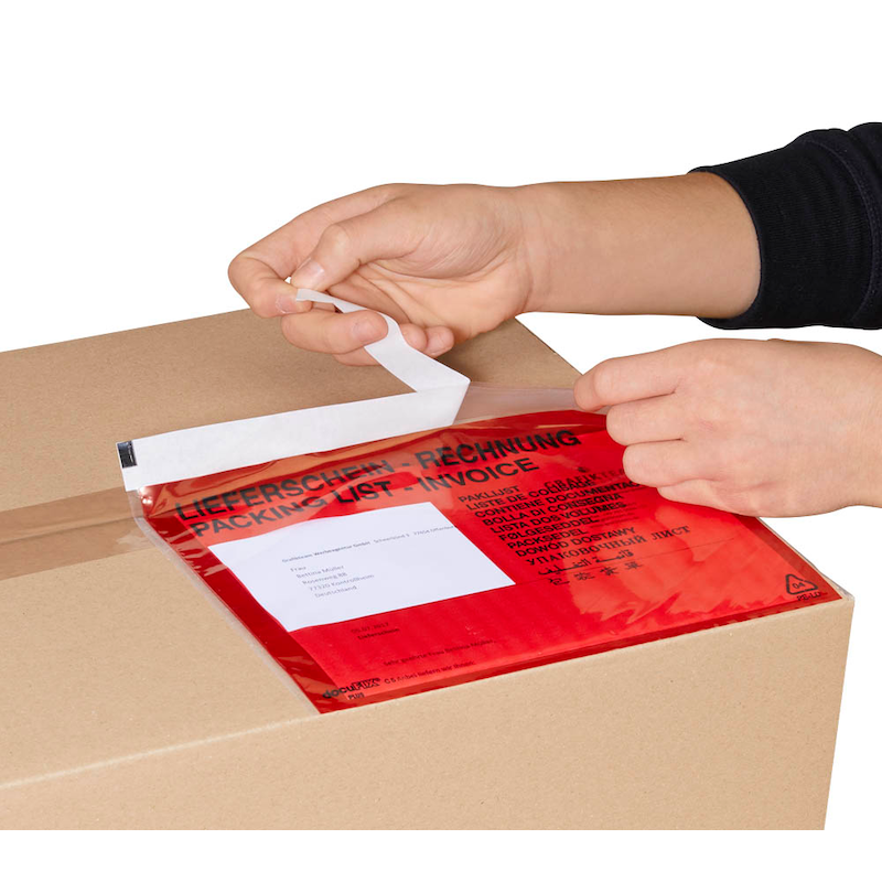 Dokumententaschen DIN C5 „Lieferschein-Rechnung“ – 250er-Pack - Wiepa Bürofachpartner