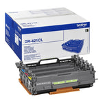 Brother Trommel DR-421CL, original, zeigt die Trommel für Drucker mit sichtbarer Trommeloberfläche und Markenkennzeichnung