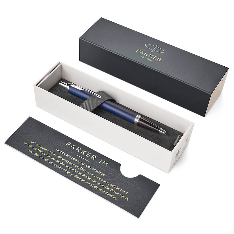 PARKER Kugelschreiber IM Matte Blue – Zeitlose Eleganz für höchste Schreibansprüche – Produktbild 3