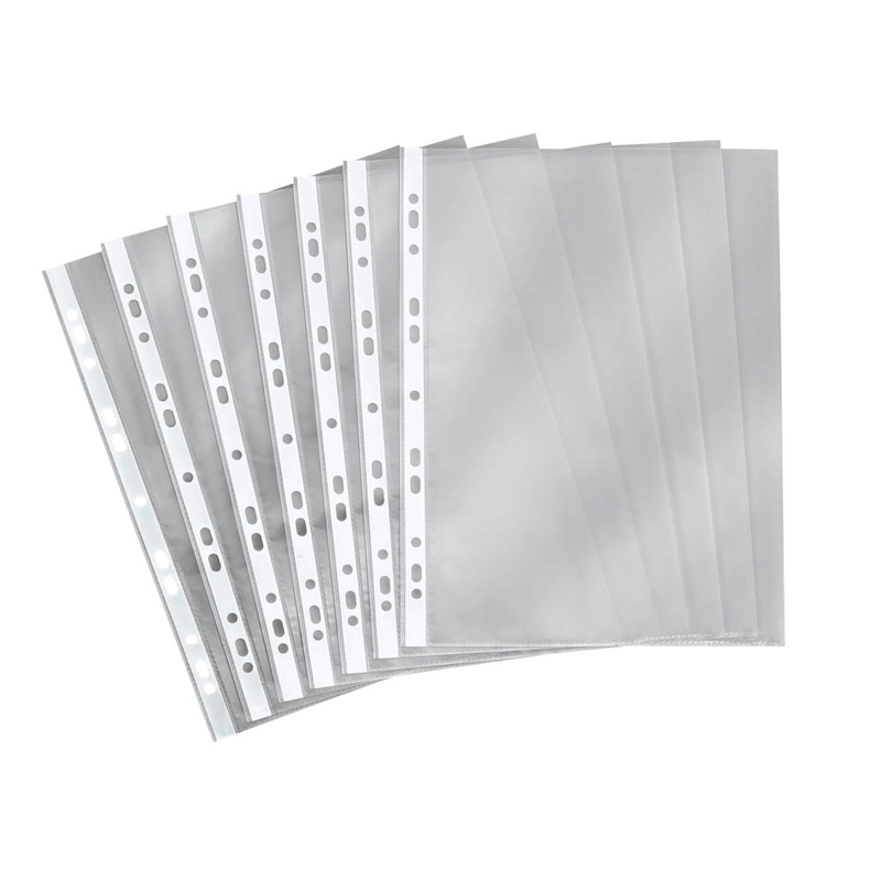 Soennecken Prospekthüllen DIN A4 – transparent, genarbt, 100 Stück