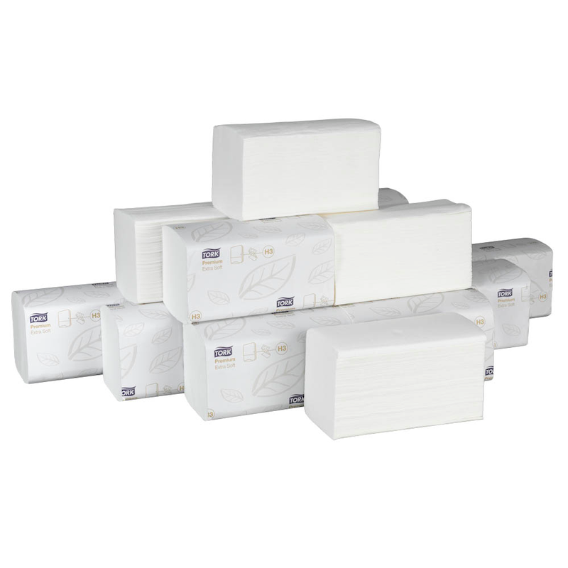 Tork Papierhandtücher H3 Premium – Extra Soft & Saugstark (3.000 Tücher) - Wiepa Bürofachpartner