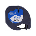 DYMO LetraTag Schriftband 91221 – 12 mm, Schwarz auf Weiß - Wiepa Bürofachpartner