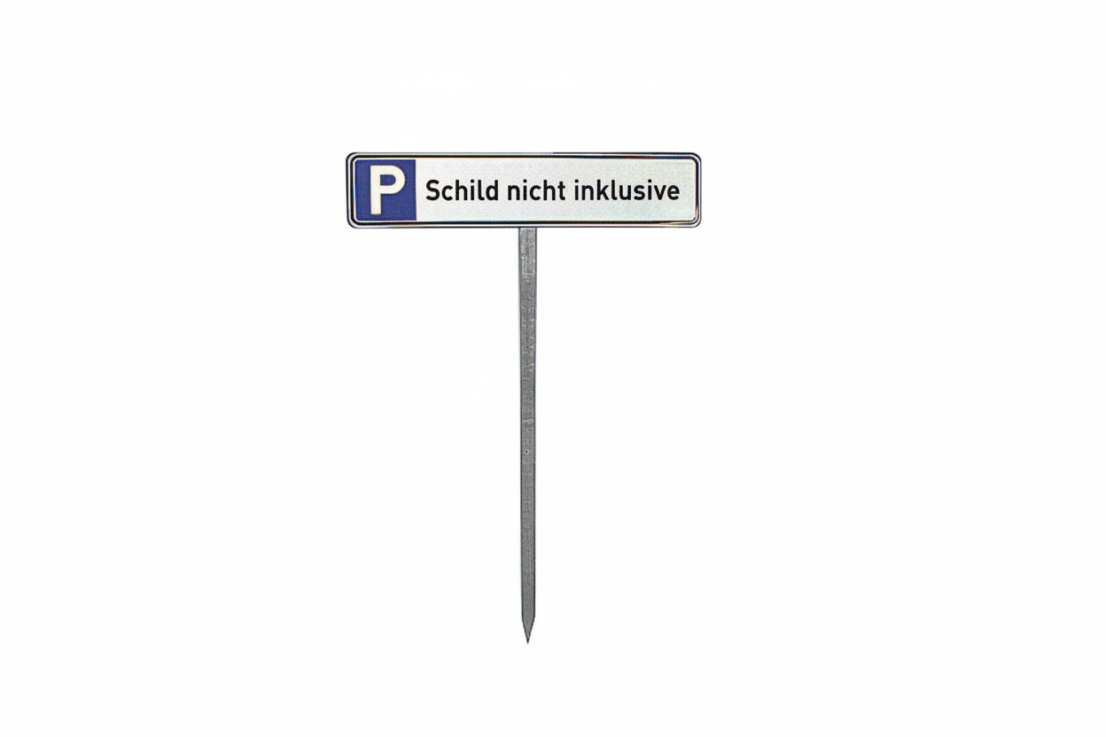 SafetyMarking Parkplatzschild Set mit Einschlagpfosten