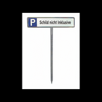 SafetyMarking Einschlagpfosten für Parkplatzschilder, 52 x 75 cm