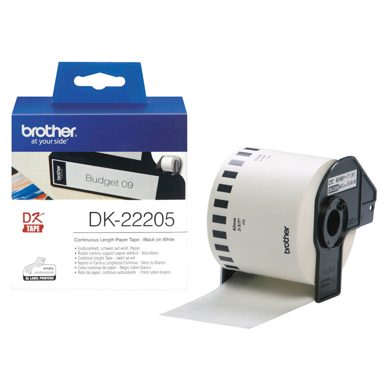 Brother Endlosetikett DK-22205 62 mm x 30,5 m – Produktbild 4