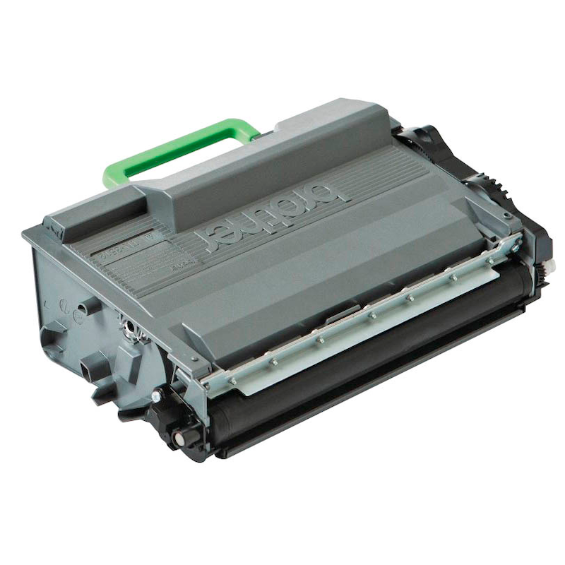 Original schwarzer Brother Toner TN-3512 für Drucker, zeigt den Tonerbehälter in der Verpackung.
