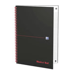 Oxford Black n’ Red Spiralbuch DIN A4 kariert, 70 Blatt