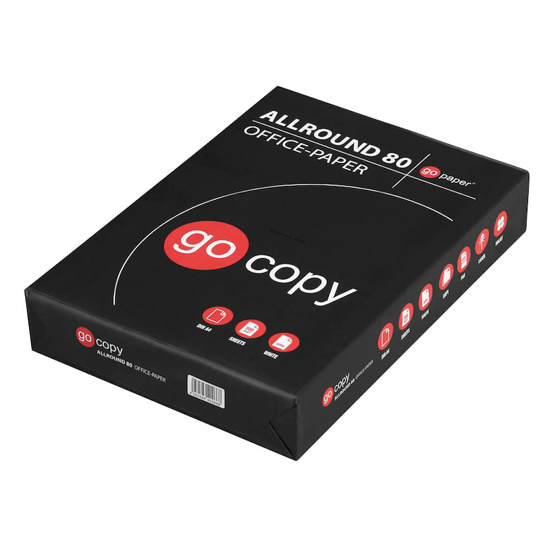 go copy Kopierpapier ALLROUND 80 DIN A4 – zuverlässigesPapier für den täglichen Büroeinsatz - Wiepa Bürofachpartner