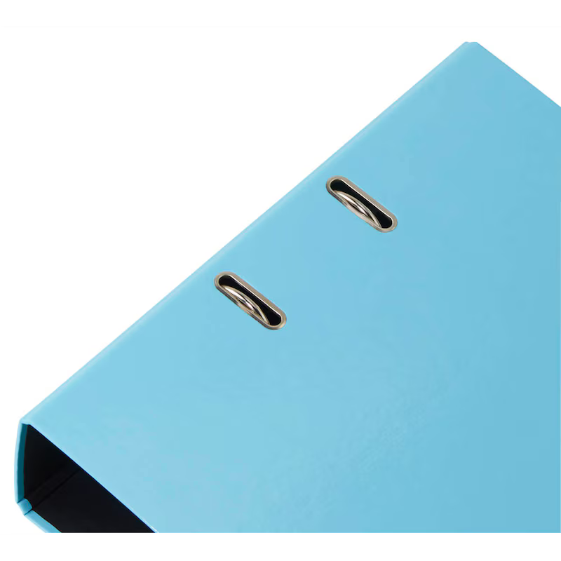 Moderner Falken PURE Pastell Aktenordner im DIN A4 Format mit 80mm Rücken, minimalistisches Design, sichtbar in der Nahaufnahme