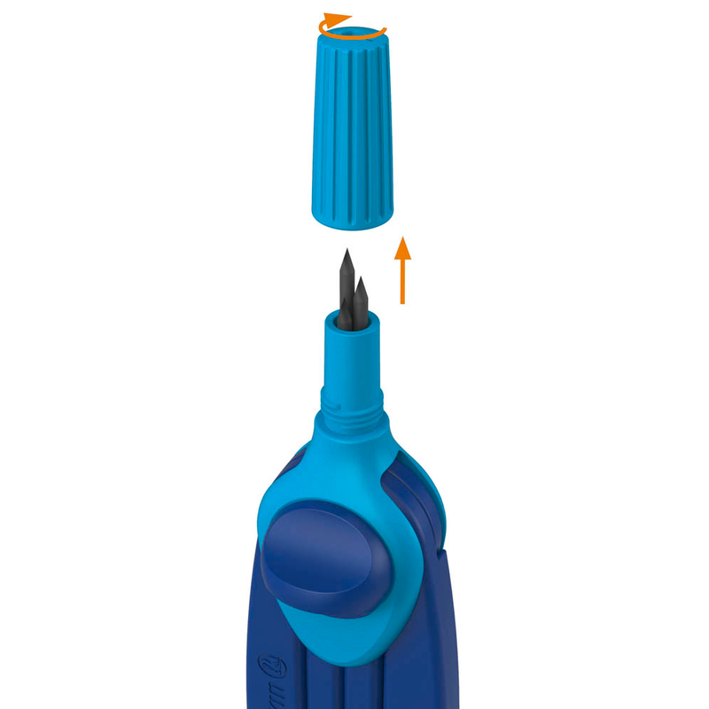 Pelikan Griffix Zirkel für Schüler der 4. Klasse, inklusive Anspitzer und Ersatzminen, ideal für den Schulgebrauch