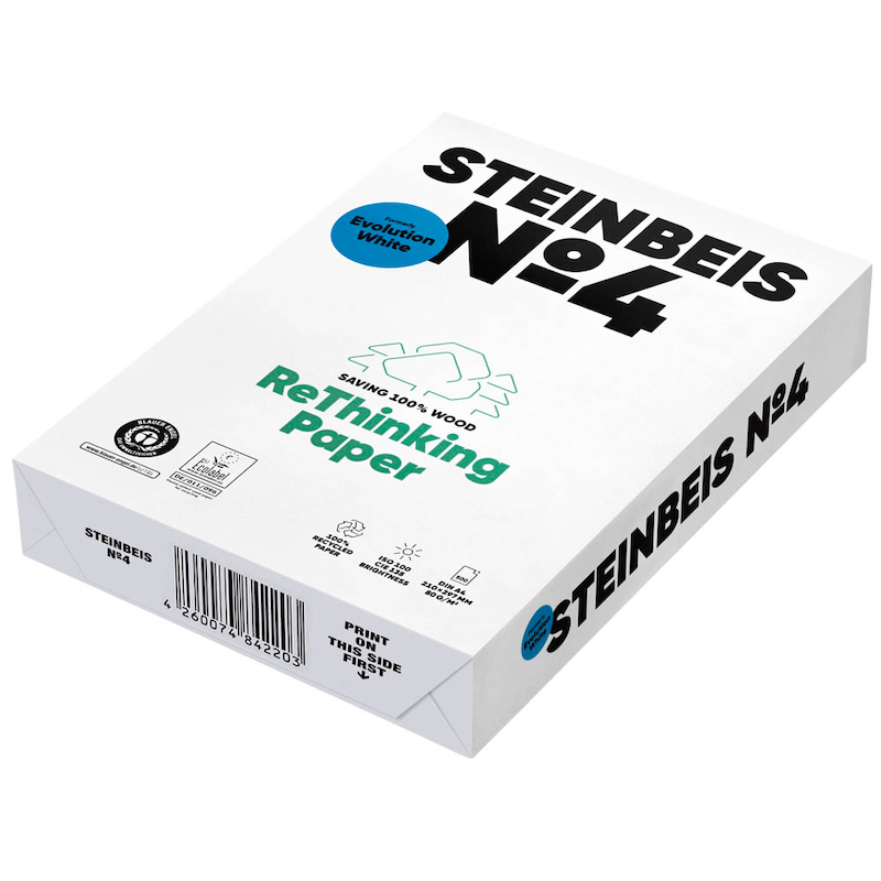 Steinbeis Kopierpapier No. 4 Evolution White – Nachhaltiges Premium-Recyclingpapier