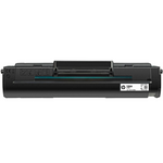 Schwarzer HP Toner 106A (W1106A) für Drucker, Originalqualität, kompatibel mit HP Druckern, zeigt den Toner in der Verpackung