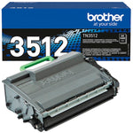 Schwarzer Brother Toner TN-3512, Original, in Kartusche, für Brother Drucker, Detailaufnahme